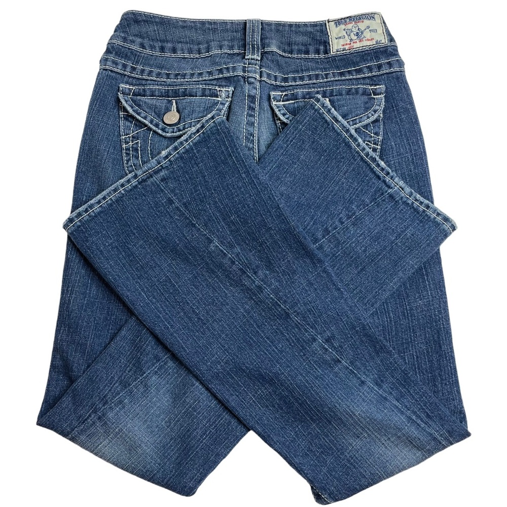 True Religion Joey Low Rise Flare Jeans Size 26 - Picture 8 of 9